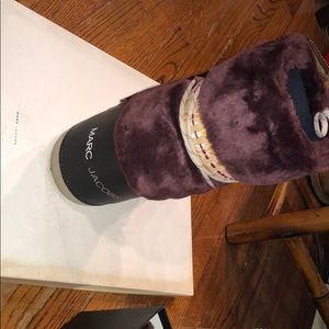 Marc Jacobs plum snow boots, brand new